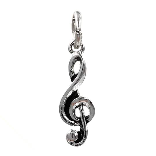 Round Seal Custom Year Stainless Steel Heart Bead Charm Music Clef 